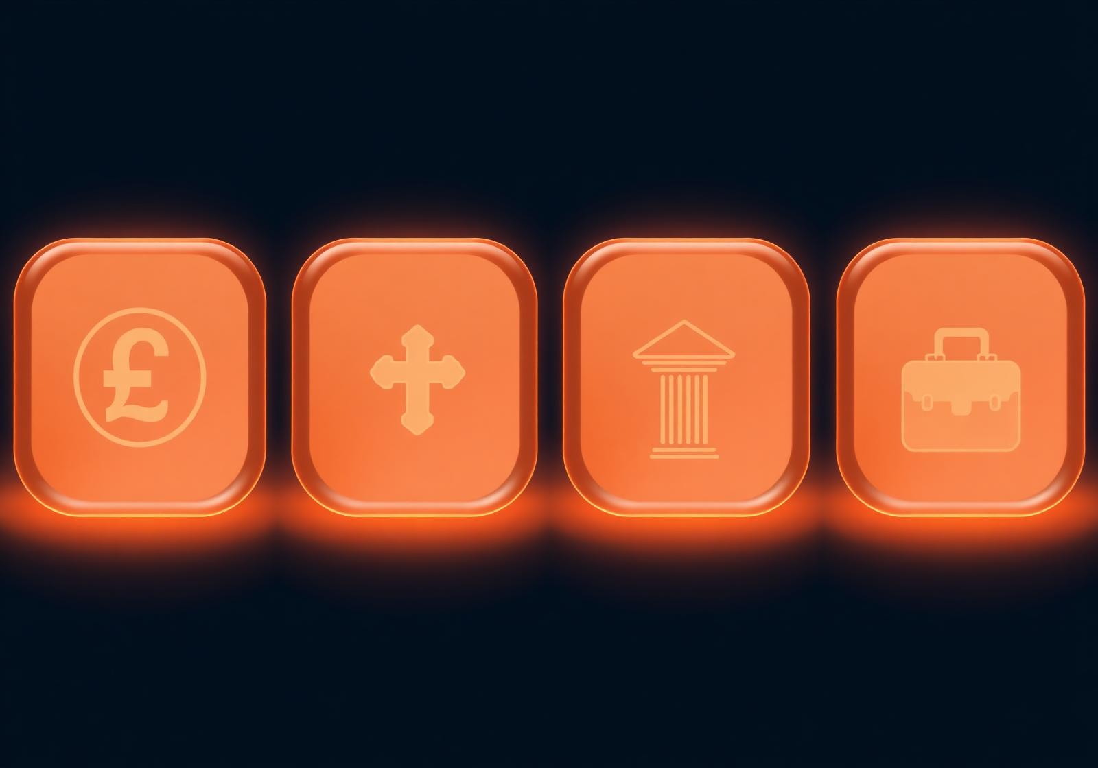 Cover image showing the four Governa sector overlays — financial services, digital health, public sector and professional services